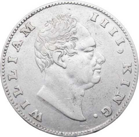 イギリス1835-DATED ウィリアム4世 アルミ貨 スリーグレイセス 114 oldcoin 1835 1/4 Rupee William IV Coin Medieval Coin Collection