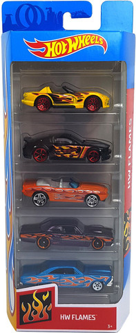 HOT WHEELS Hw Flames, Pack of 5 (2019) - Hw Flames, Pack of 5