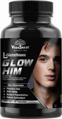 VEDA MAXX Men Glow L Glutathione 1000mg Capsules Supplement Price in India 
