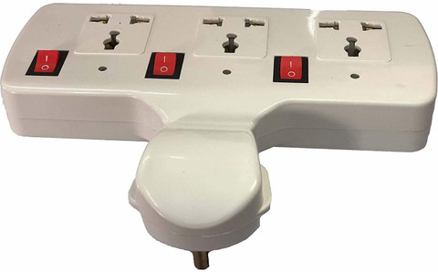 panoramic spot Multi-plug with Switch Indicator Three Pin Plug 3 Socket ...