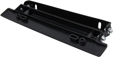 AutoRight Black-Carbon Fiber Adjustable Rotating Number Plate Auto