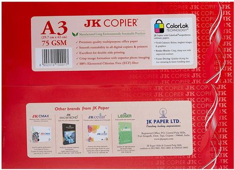 Copier Rulles Flipkart.com | JK Copier A3 No Rules A3 75 gsm A3 Paper - A3 Paper