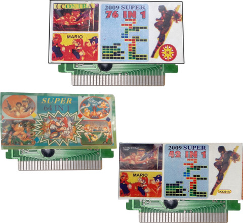 VK MART 8 Bit Tv Video Game Cassette like 76-in1,64-in1,42-in1