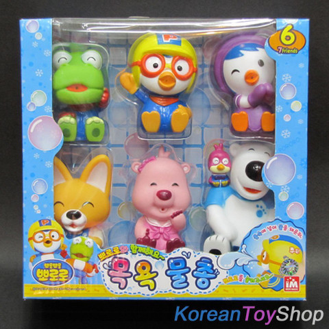 Pororo and Friends Bath Toy (6 Pieces) Bath Toy - and Friends Bath