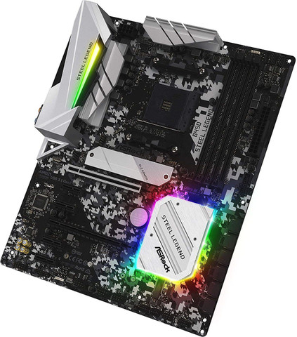 ASRock B450 STEEL LEGEND AM4Socket ATX AMD B450 Chipset DDR4