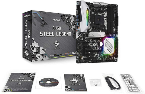 ASRock B450 STEEL LEGEND AM4Socket ATX AMD B450 Chipset DDR4