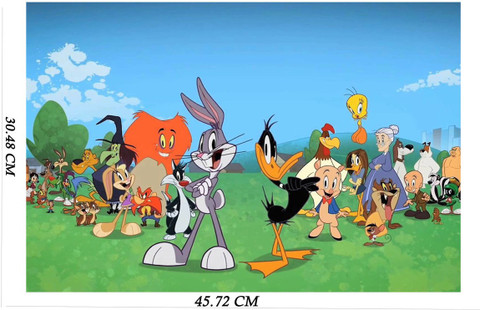 Looney Tunes Cartoon Characters Poster Paper Print - Animation