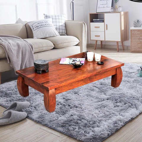TimberTaste JASSI Low Height Solid Wood Coffee Table Price in