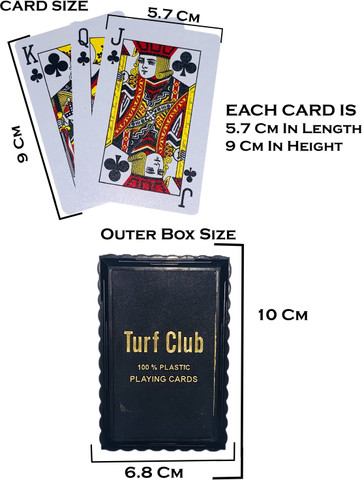 Miniature Mart Original Turf Club Plastic Playing Card For Kids