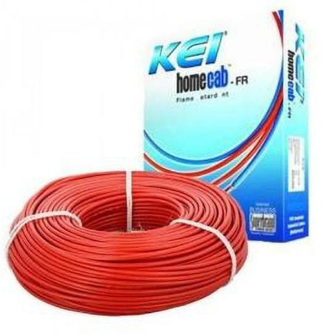 KEI FR PVC 1 sq/mm Red 90 m Wire Price in India - Buy KEI FR PVC 1
