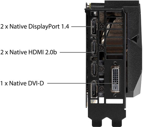 ASUS GEFORCE RTX 2060 Super Dual OC GDDR6 8 GB NVIDIA Chipset 256