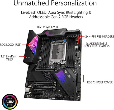 ASUS ROG Strix TRX40-E Gaming AMD 3rd Gen Ryzen Threadripper AM4Socket ...