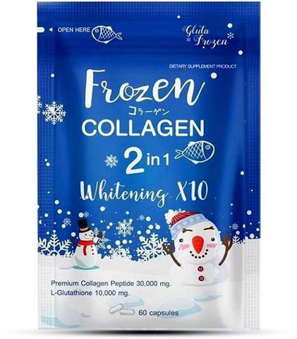 30000 mg glutathione FROZEN COLLAGEN 2 IN 1 WHITENING X 10 CAPSULES FOR FAIRNESS Price in India