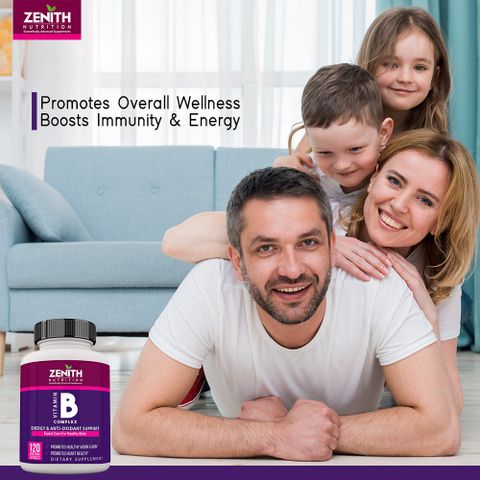 Zenith Nutrition Vitamin B Complex 120 Veg Capsules Price in India ...