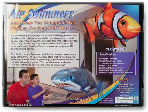 FIDELITY Air Swimmer Remote Control Inflatable Flying Shark - Air