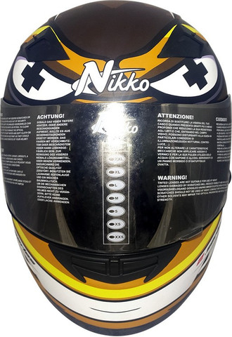 niko⭐︎ NIKKO N-76 II Black Green Full Face Motorbike Helmet - Buy NIKKO N