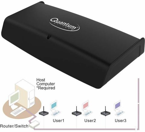 QUANTUM QHM6056B THIN CLIENT Network Switch (Black) 5 Ports 1000 Mbps ...
