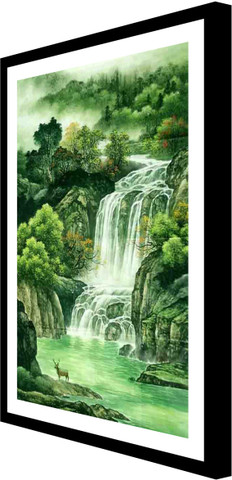 絵画 Mountain waterfall 絵画 Mountain waterfall Amazon.com: Zzooi Chinese Landscape