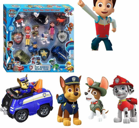 Paw Patrol キャラクター13点セット StarClub 13 in 1 Paw Patrol Pup Buddies Hero, Action Pack