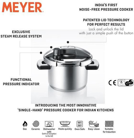 Meyer 4 L Inner Lid Induction Bottom Pressure Cooker Price in
