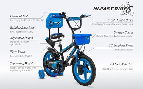 Hi-Fast Kids cycles For 2 Years to 5 Years Semi Assembled 14 T (inch ...