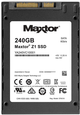 Maxtor Z1 240 GB Laptop, All in One PC's Black SATA III Internal