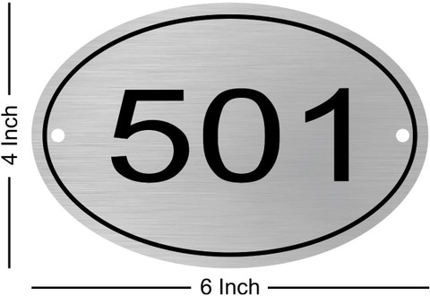 SRD Graphix Stainless Steel Personalized Room/Door Number for Home