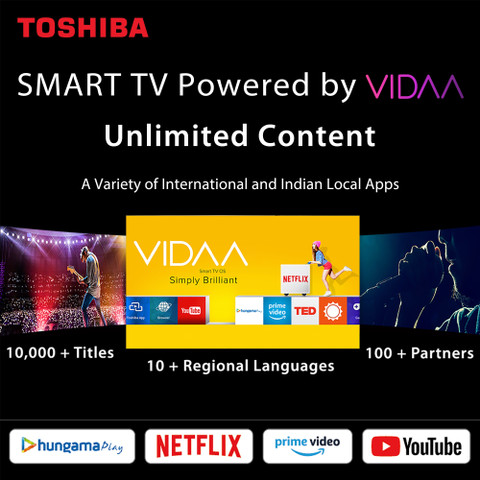 TOSHIBA L50 Series 80 cm (32 inch) HD Ready LED Smart VIDAA TV
