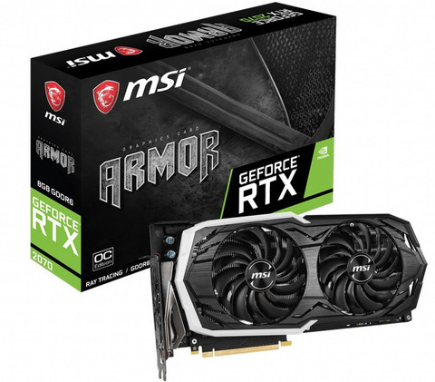 MSI NVIDIA RTX 2070 GDDR6 8 GB NVIDIA Chipset 256 bit 1740