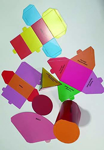 General Universal 2D and 3D Geometric Shapes Set for Kids Colorful ...