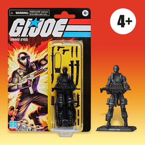 G.I. Joe Retro Collection Snake Eyes Toy 3.75-Inch-Scale