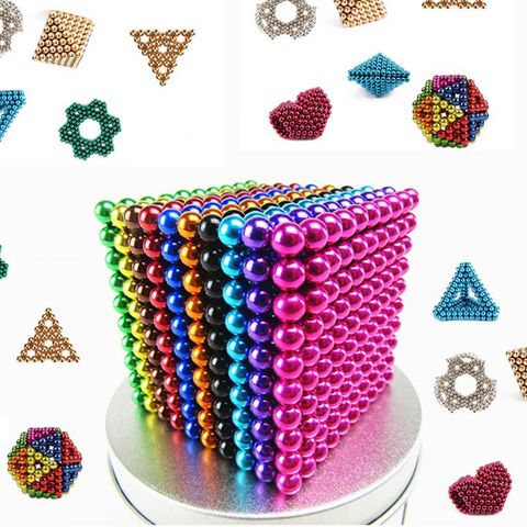 MagPower Latest 216 Balls of 6 colors 5mm Magnetic Balls- Play