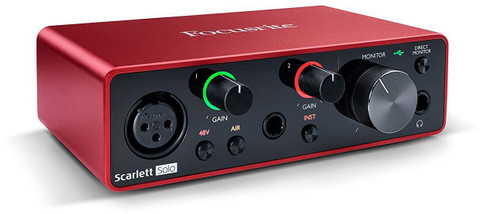 Focusrite Scarlett Solo USBオーディオインターフェース FOCUSRITE Scarlett Solo (3rd Gen) USB Audio Interface with