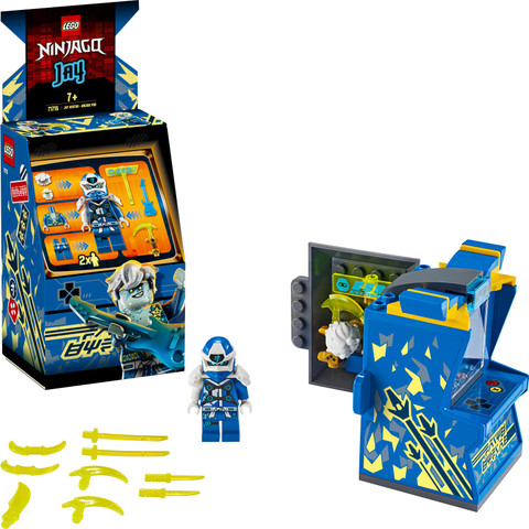 lego 71715 ninjago jay avatar arcade pod
