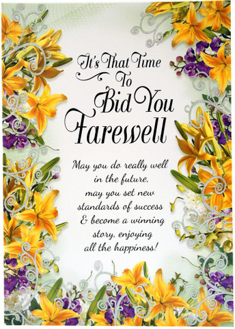 유엔 - Good Bye & Best GIFTICS Warm Farewell and Goodbye Wishes Greeting Card Price in