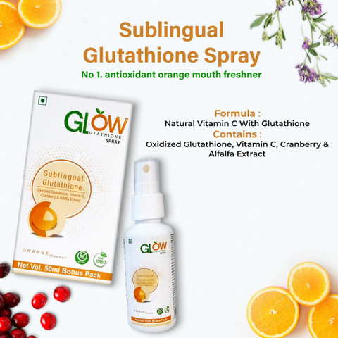 l glutathione sublingual spray Glow Glutathione orange Spray | Buy Oral Care Products in India