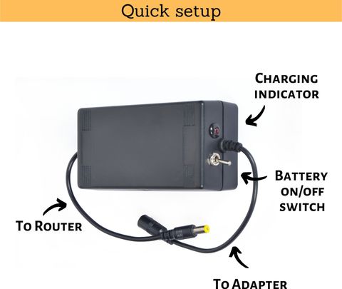 Powercub 12v 2a Mini Ups for D-Link router- Battery backup for your ...