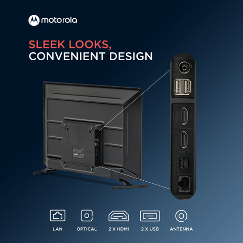 MOTOROLA ZX2 80 cm (32 inch) HD Ready LED Smart Android TV with