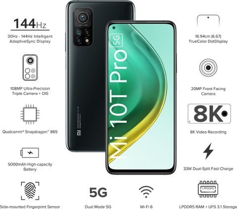 Mi 10T Pro (128 GB Storage, 8 GB RAM) Online at Best Price On