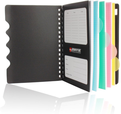 Matrix Ruled Diary bilt Matrix Premium Notebook | 5 Subject Notebook | A4 Notebook Square ...