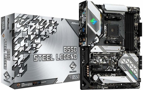 ジャンクAsrock B550 Steel legend 32GBメモリセット ASRock B550 STEEL LEGEND AM4Socket ATX AMD B550 Chipset DDR4