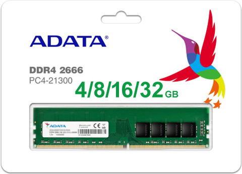 ADATA Desktop DDR4 4 GB (Single Channel) PC DIMM (DDR4 2666