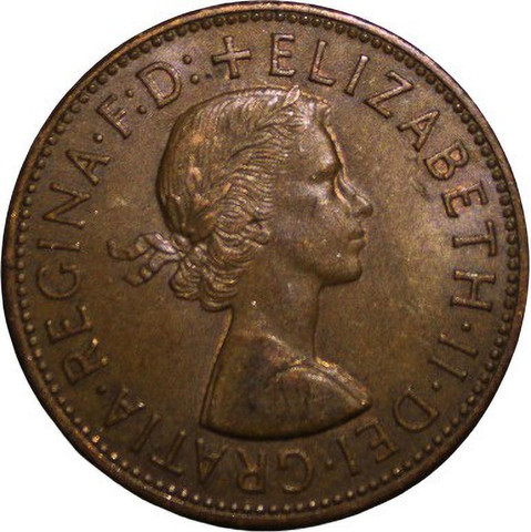 cbone シービーワン　ライアン200 CoinView 1 Penny 1961 Elizabeth II Dei. Gratia. Regina. F:D Rare