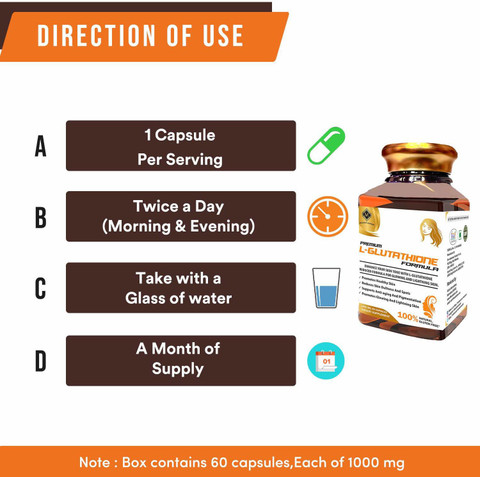 Mountainor L Glutathione 1000mg for Healthy, Brightening & Radiant Skin.  Price in India