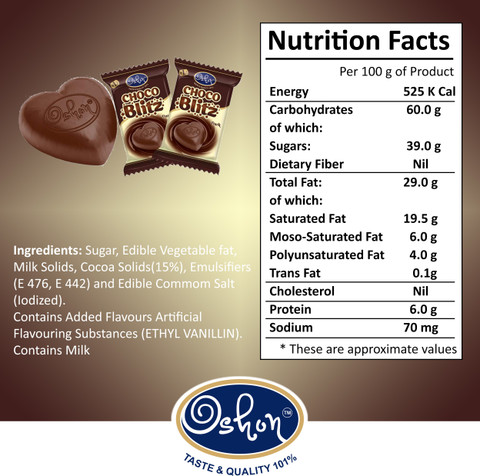 Oshon Choco Blitz Dark and Milk Filled Treats Rich and Creamy