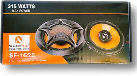 soundfox 6 INCH (315 WATTS) 3 WAY COAXIAL SPEAKER (1 PAIR) SF1625