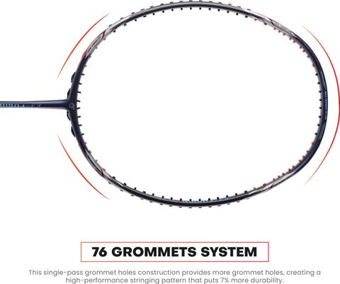 apacs Z-Fusion (35LBS, 80G) Black, Blue Unstrung Badminton Racquet