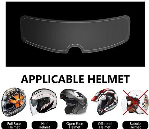 Unique Bargains Motorcycle Helmet Anti Fog Film Universal Film Lens Sticker 8 86 X2 56 3 Pcs