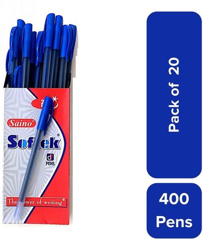 Softek 3 In1 saino Softek Ballpen Packs of 20 Ball Pen - Buy saino Softek Ballpen ...