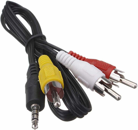 Kuruppath Group AUX Cable 3.5 m AV CODE SINGLE PIN-4 - Kuruppath